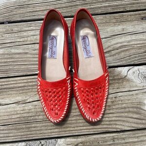 super cute red flats from the 90s